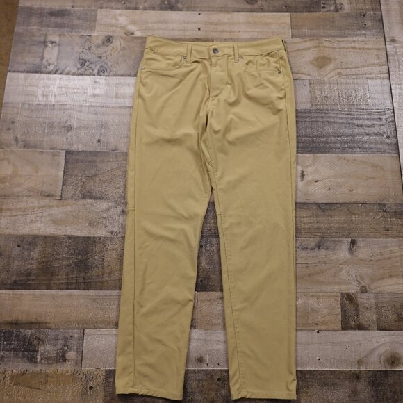 American Eagle slim tech pants men's 32x32 khaki active flex - Picture 1 of 15